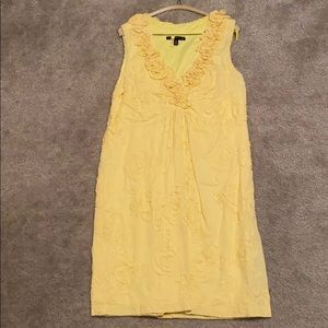 Yellow dress with flower details